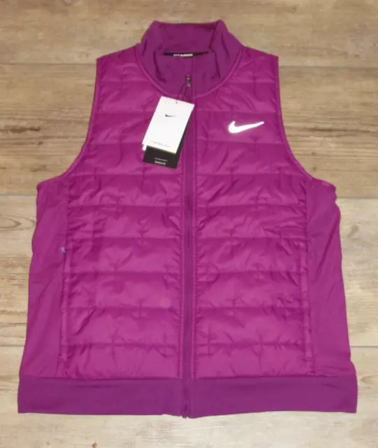 Nike Therma-FIT Women Running Vest Jacket Synthetic Fill Viotech $115 Women's M