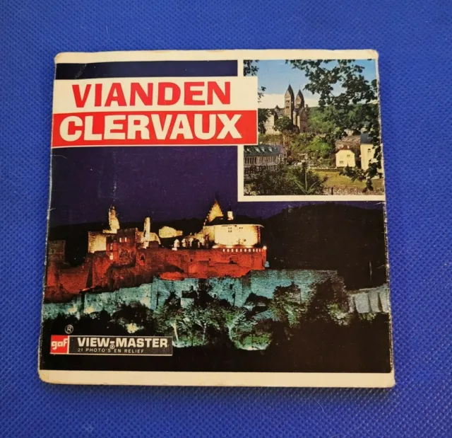 Gaf C382 Vianden Clervaux Luxembourg view-master 3 Reels Folder Packet
