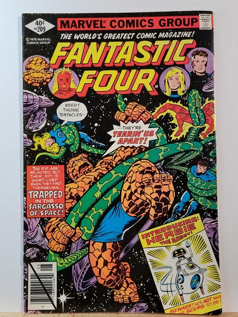 FANTASTIC FOUR #209 (FN) 1979 1st appearance of H.E.R.B.I.E. the Robot! BYRNE