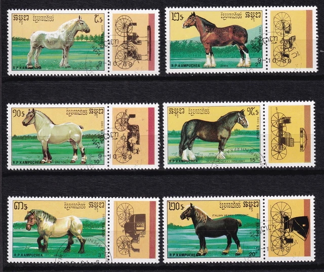 Collection Berlin-Ouest 852-854 (1989 Bien-être) – Timbres Oblitérés Chevaux/zèbres – PROPHILA