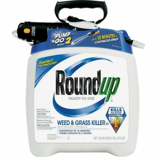 Roundup Ready-To-Use Weed & Grass Killer III Pump 'N Go 2 Sprayer Kills Roots