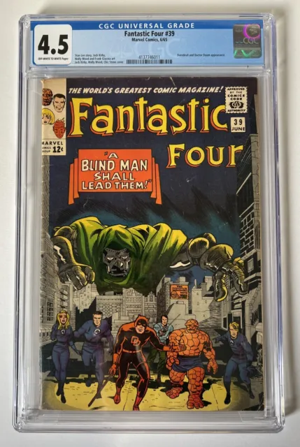 Fantastic Four #39, CGC 4.5, Featuring Doctor Doom And Daredevil