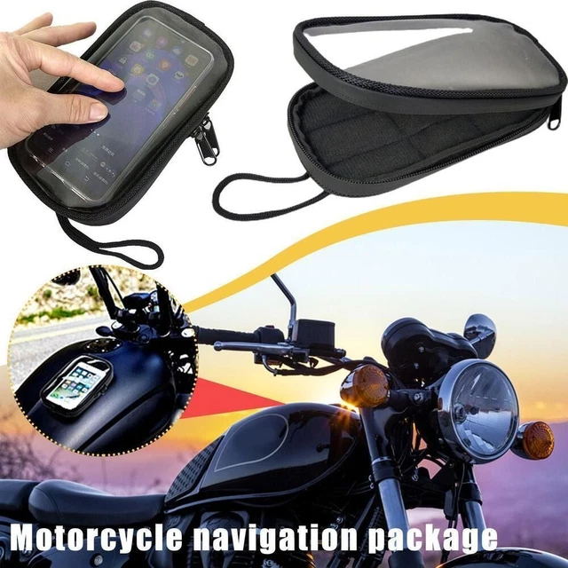 Earphone Jack Fuel Tank Bag Cell Phone Holder Phone Case Motorcycle Phone Bag