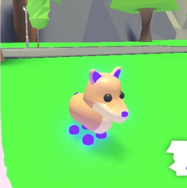 ROBLOX ADOPT ME MFR Dingo MEGA Neon Fly and Ride Rare Limited Pets