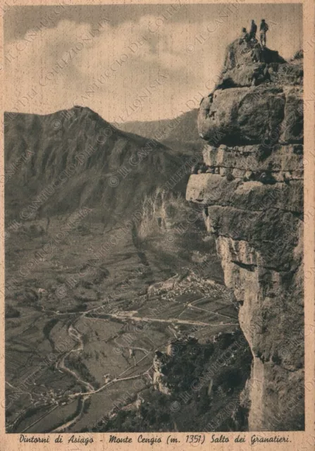 1942 ASIAGO Dintorni Monte Cengio Salto Granatieri panorama Vicenza Cartolina