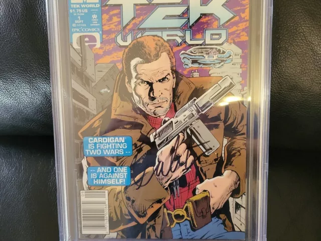 Cbcs Tek World #1 1992 Marvel 9.2 Signed By William Shatner 2