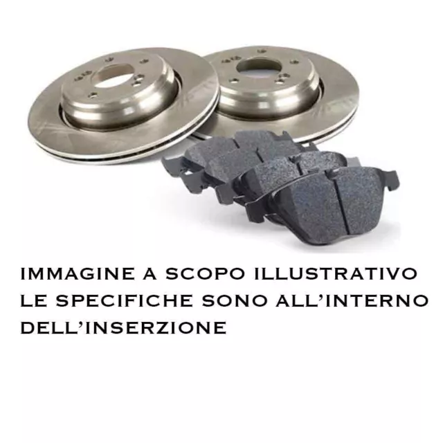 KIT DISCHI FRENO E PASTIGLIE ANTERIORI PER PEUGEOT 207 1.4 HDI 50 kW 68 CV