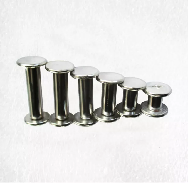 Chicago Screw Book Binding Silver 9.5mm Flat Head with M5 post varies length