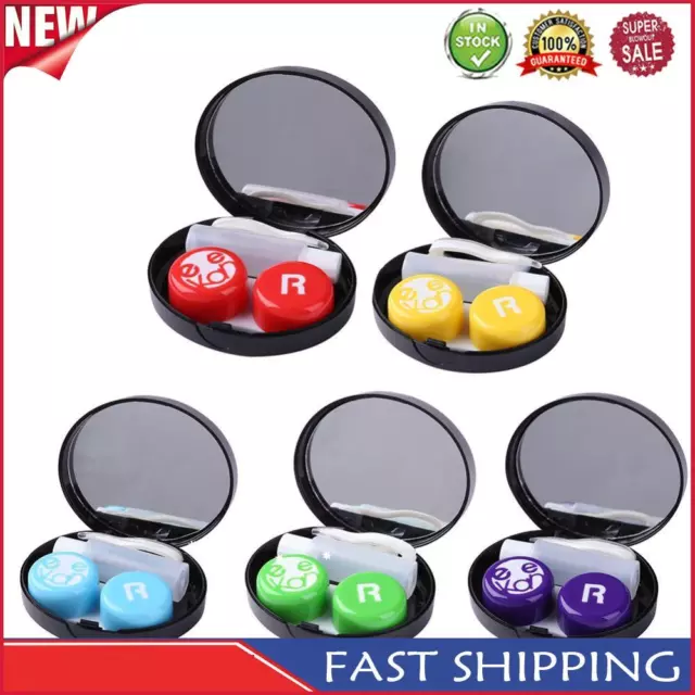 Portable Travel Square Contact Lens Case Set Invisible Glasses Wearing Tools