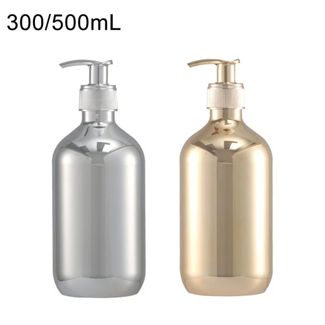 300/500 ml botella de champú PET botella de loción push dispensador de jabón de alta calidad
