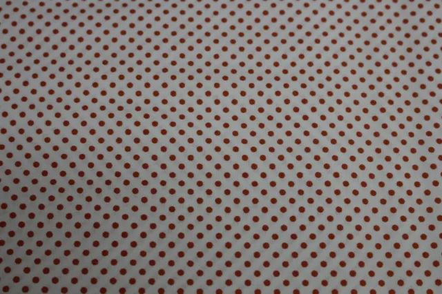 fabric 100% cotton patchwork 1/2 metre pieces mandarin spot on white