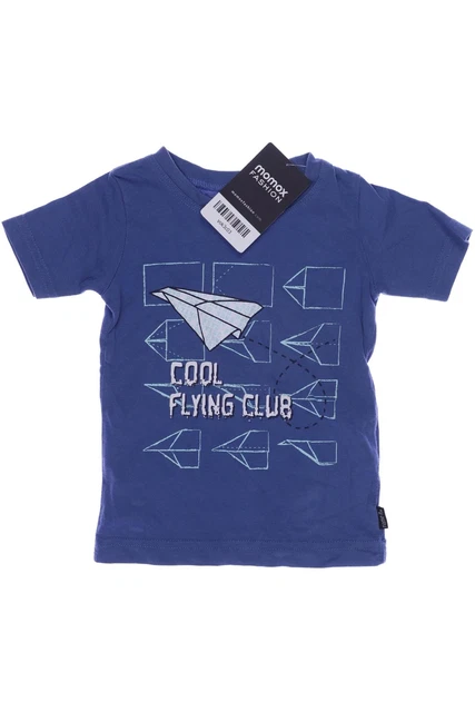 name it T-Shirt Jungen Oberteil Shirt Gr. EU 80 Baumwolle blau #yok3c03