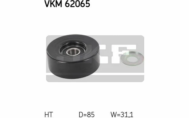 SKF Galet tendeur (courroie d'accessoire) pour NISSAN PATROL VKM 62065