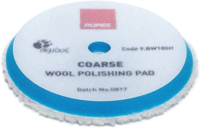 6.75" (170MM) Blue COARSE Wool PAD, 9.BW180H