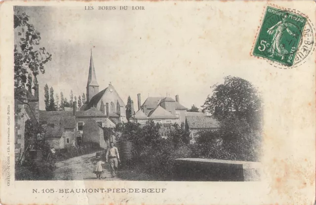 CPA Beaumont-Pied-de-Boeuf, Les Bords du Loir 71448
