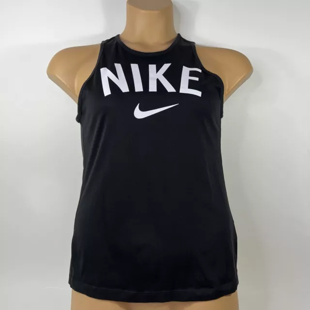 Nike Dri Fit Tomboy Graphic Tank Top Spellout Logo Black 648577-010 Women’s XS