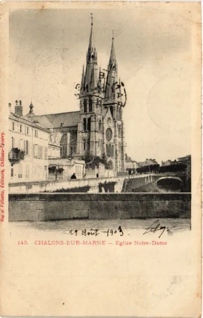 CPA AK CHALONS-sur-MARNE Église N.-D. (491619)
