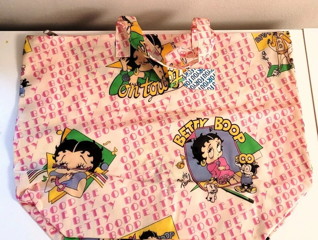 BETTY BOOP BORSA MARE SHOPPING VINTAGE 50x35 ANNI 90 NUOVA