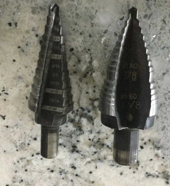 Klein Tools KTSB11 Double Fluted Step Drill Bit, Lenox New, 5 used lot 3