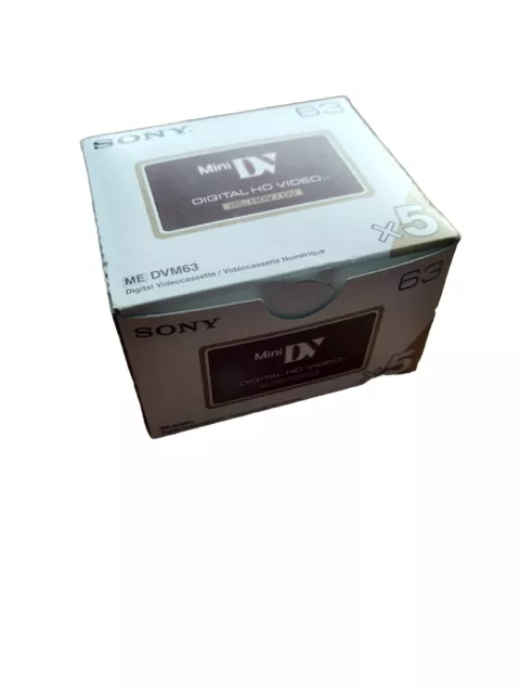 Boite De 5 cassette Sony Mini DV Digital HD  63 minutes neuve sous blister