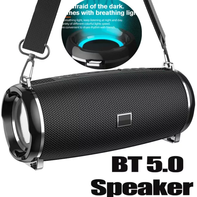 Portable Wireless Bluetooth Speaker Rechargeable 2400mAh Party Heavy Bass