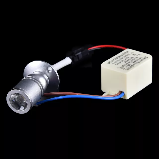 1W Mini LED Warm/White Spotlight Cabinet Ceiling Spot Flood Lamp Jewelry lig~m'