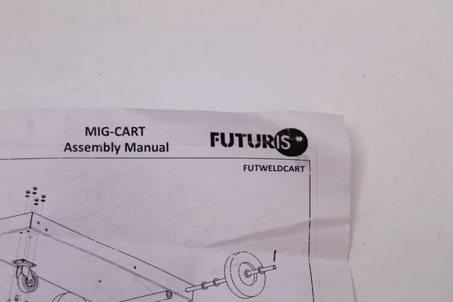 Futuris MIG-Cart Trolley per Saldatura Acciaio con Gancio per Torcia NUOVO 2