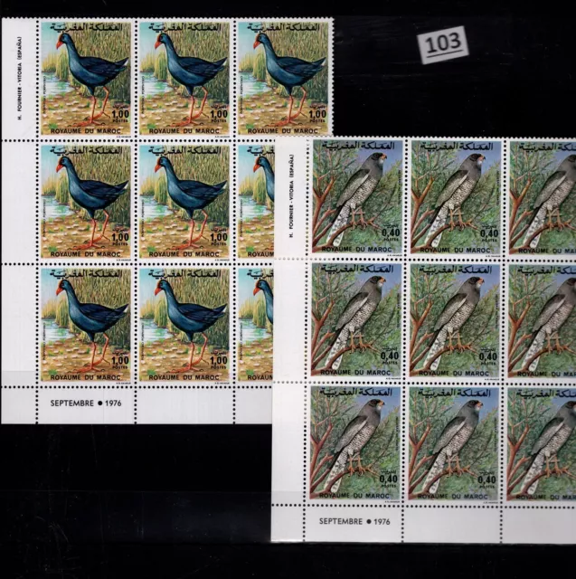 // 9X Morocco 1976 - Mnh - Nature - Birds - Fauna