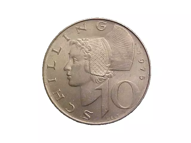 1975 AUSTRIA 10 Schilling KM# 2918 - Nice High Grade Collector Coin!-c4663xtx