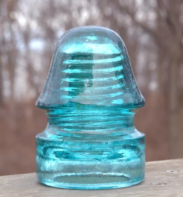 Blue Cd 134 No Embossing Pennycuick Glass Insulator