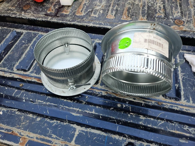 GREENSEAM GR6POCR8GA26D Collar W/Damper 8" Duct Size