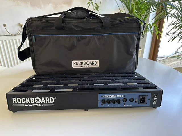 Rockboard Tres 3.1 pedalboard with Patchbay Mod 2