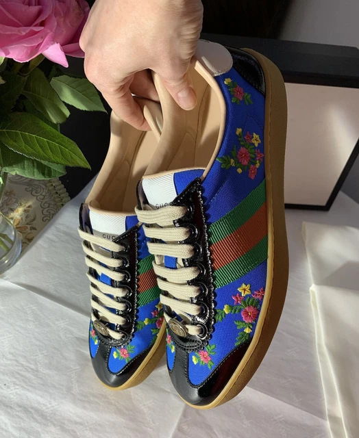 GUCCI GENUINE G74 Sneaker Trainers With Web Sz 38.5 UK 5.5 RP 495 315.00 PicClick UK
