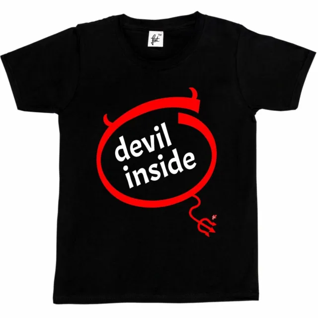 Devil Inside Funny Nerd Geek Parody Kids Boys / Girls T-Shirt