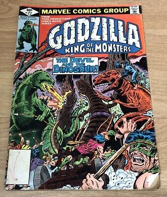 Godzilla #22 Devil Dinosaur Moon Boy Fantastic Four Dr Dooms Time Machine Reader