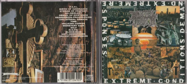 CD BRUTAL TRUTH Extreme Conditions Demand Responses  Need Sounds NUCLEAR ASSAULT