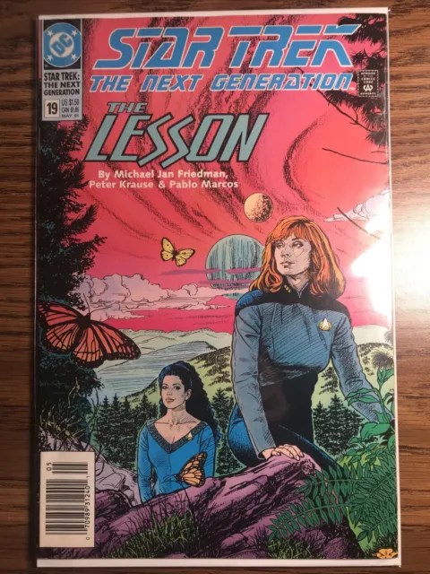 Star Trek: The Next Generation 19 PICARD, BEVERLY,DATA, DC Comics 1990 KEY ISSUE