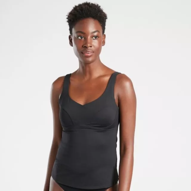 ATHLETA Bondi Bra Cup Tankini Top 36D 36DD Black Support Swim Suit Top ATHLETA Bondi Bra Cup Tankini Top 36D 36DD Black Support Swim Suit Top