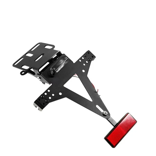 Universal Adjustable License Number Plate Frame Motorcycle Holder Bracket Bobber