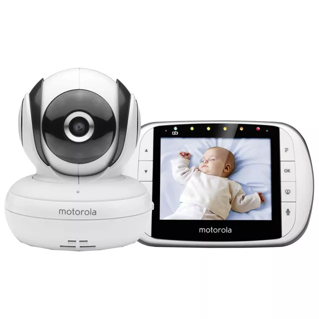 Motorola Video Babyphone MBP 36S 3,5 Zoll LCD Baby-Überwachungskamera weiß