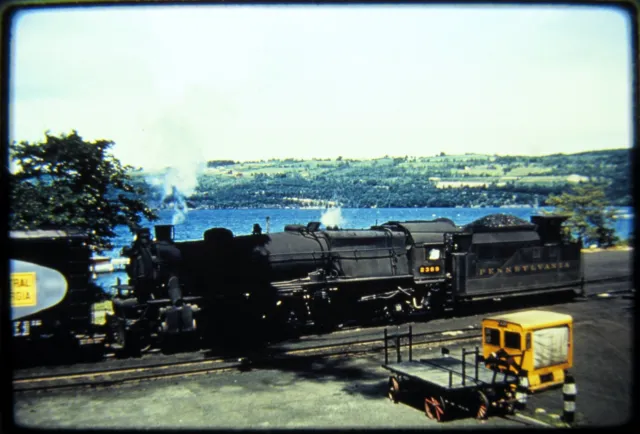 Duplicate Railroad Slide DSLD Pennsylvania PRR 2369 Steam Pusher Watkins Glen NY