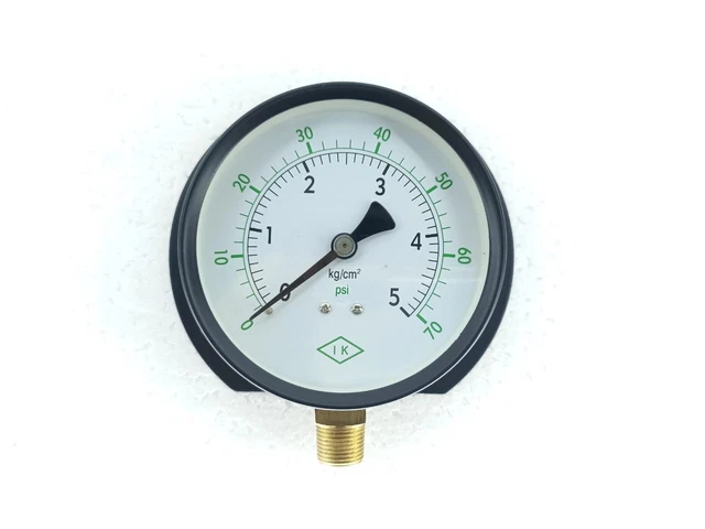 Ik 97 Mm Pressure Gauge Range 0 To 5 Kg /Cm2 / 0 To 70 Psi