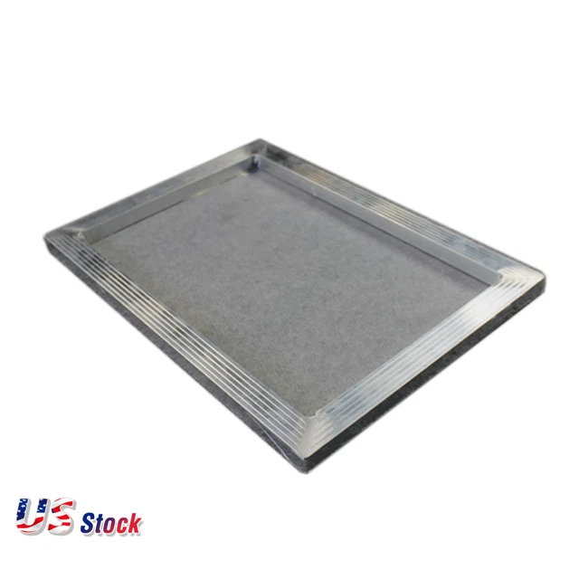 Paquete de 6 marcos de pantallas de seda de aluminio de 23"" x 31"" con malla 110 7