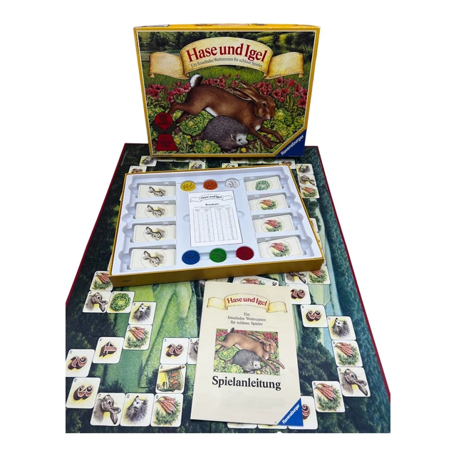 HASE UND IGEL Ein fesselndes Wettrennen Ravensburger 1978 KOMPLETT Retro Vintage
