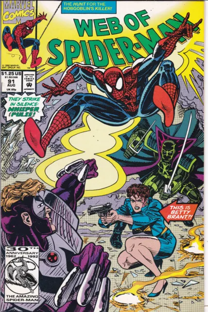 Web of Spider-Man #91 Vol. 1 (1985-1998, 2012)Marvel Comics,High Grade,Direct