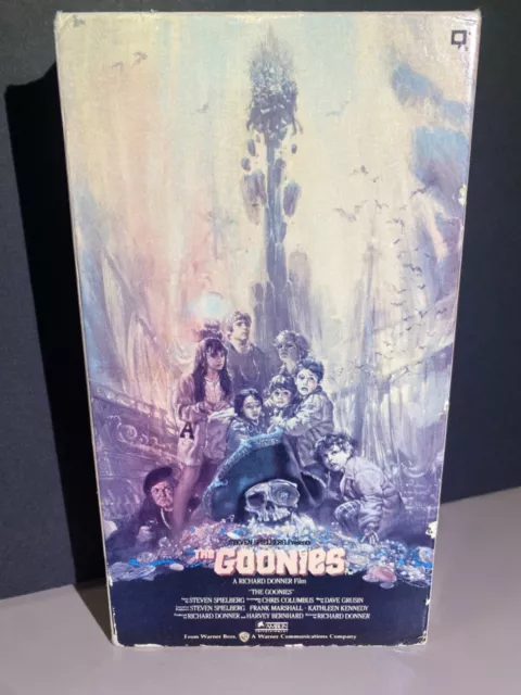 1985 THE GOONIES VHS Original Release No Barcode Rare Cannon Beach ...