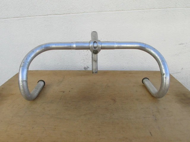 Guidon Et Potence ATAX Ancien Vélo Ville - Alu Argenté - Mecadural (France)
