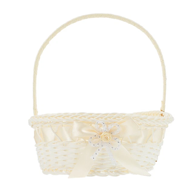 Lot De 12 Mini Paniers En Osier - Pour Mariage, Bonbons, Décoration - Panier Miniature En Bois Tissé - 4