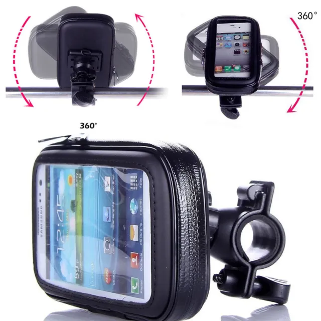 360° Waterproof Bike Mount Holder Case Bicycle Cover for Apple iPhone Models 2