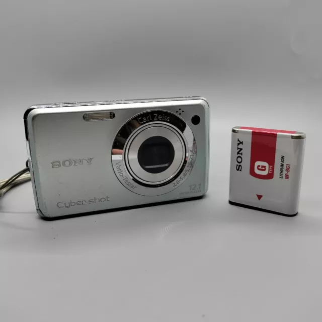 Sony Cybershot DSC-W210 12.1MP Compact Digital Camera Blue Tested